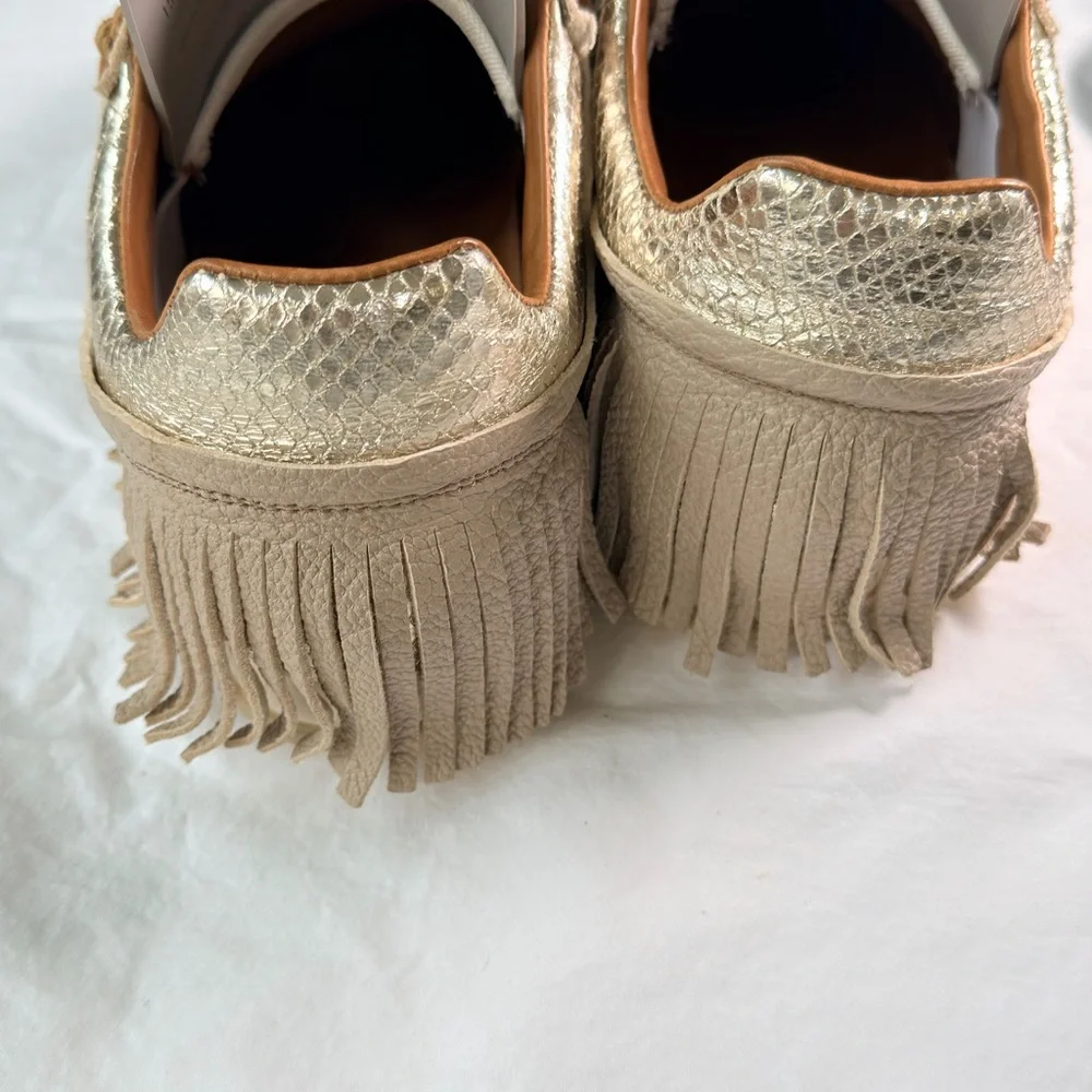 Men's‎ Beige Leather Sneakers